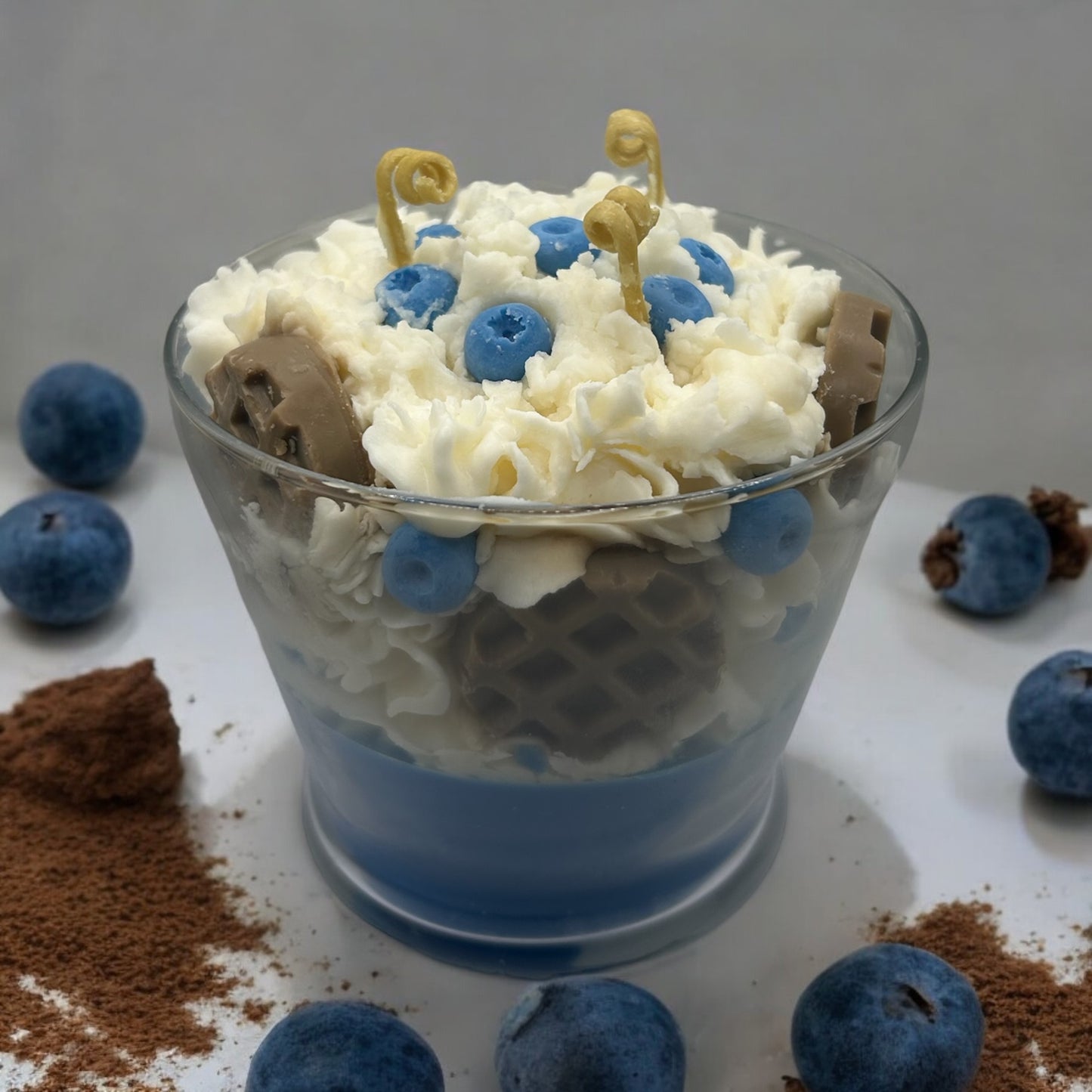 3 Wick Blueberry Waffle Candle -Smells amazing!