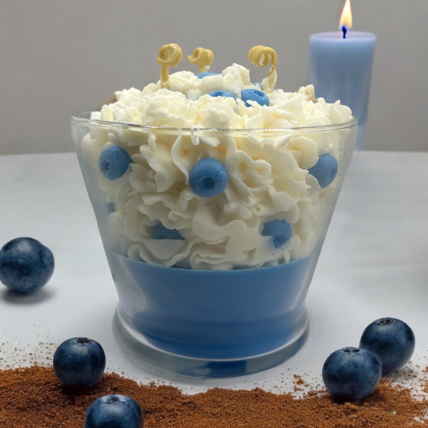 3 Wick Blueberry Waffle Candle -Smells amazing!