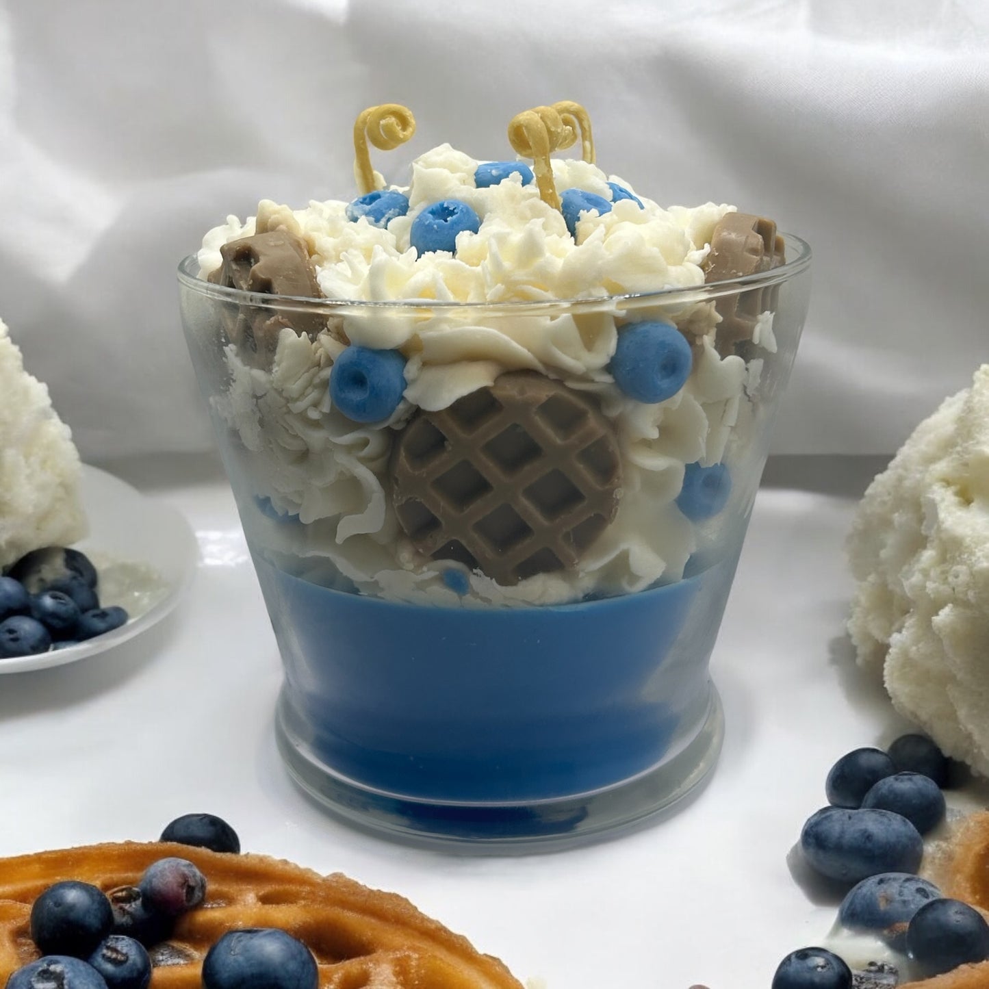 3 Wick Blueberry Waffle Candle -Smells amazing!