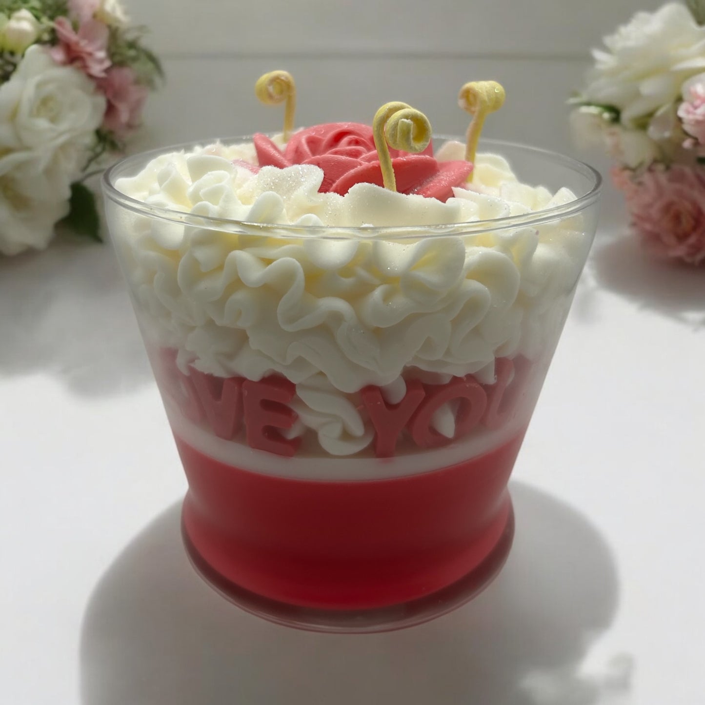 Mothers day candle- spells I love you