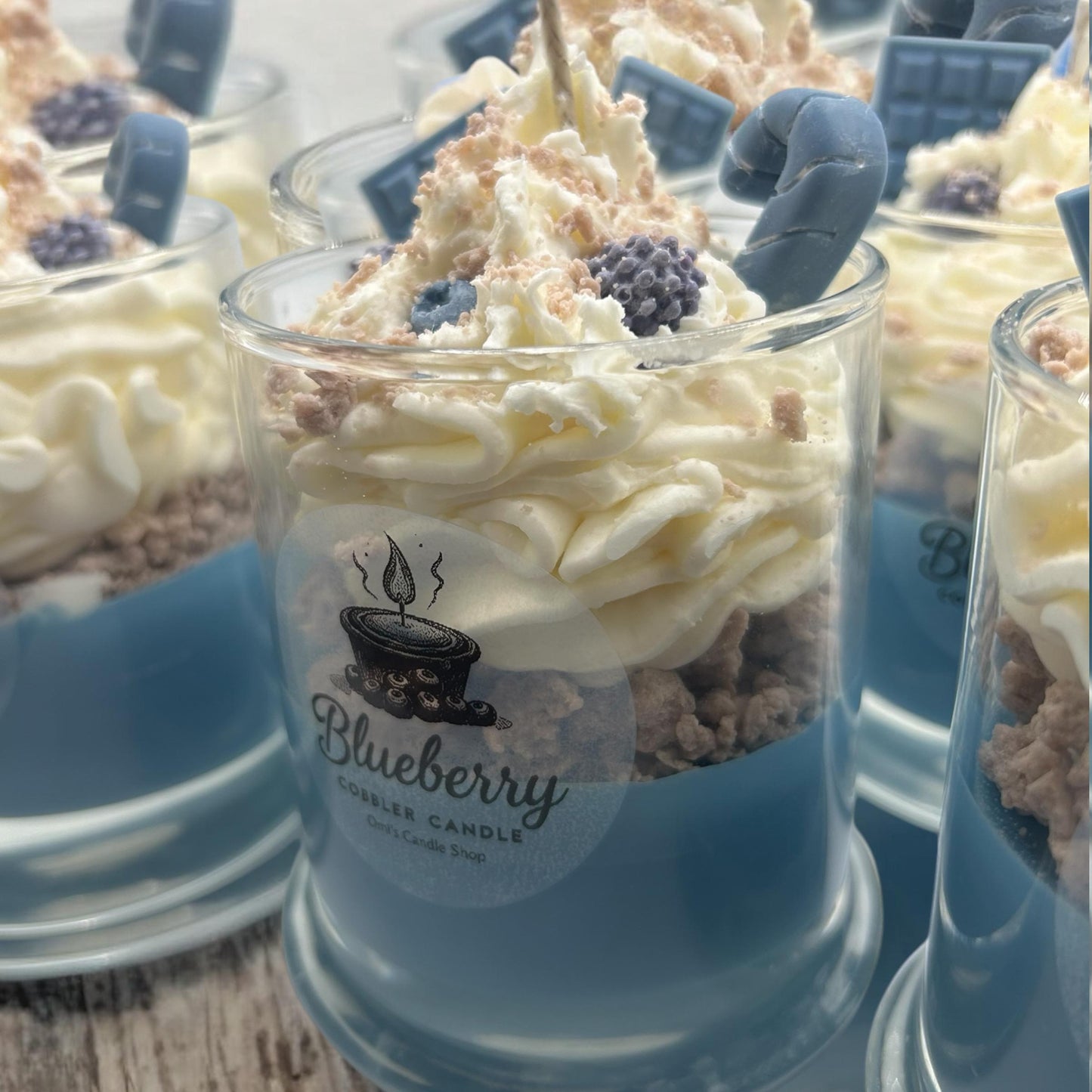 Blueberry cobbler candle with real money prize inside! ( 1-100)!!!- amazing scent!