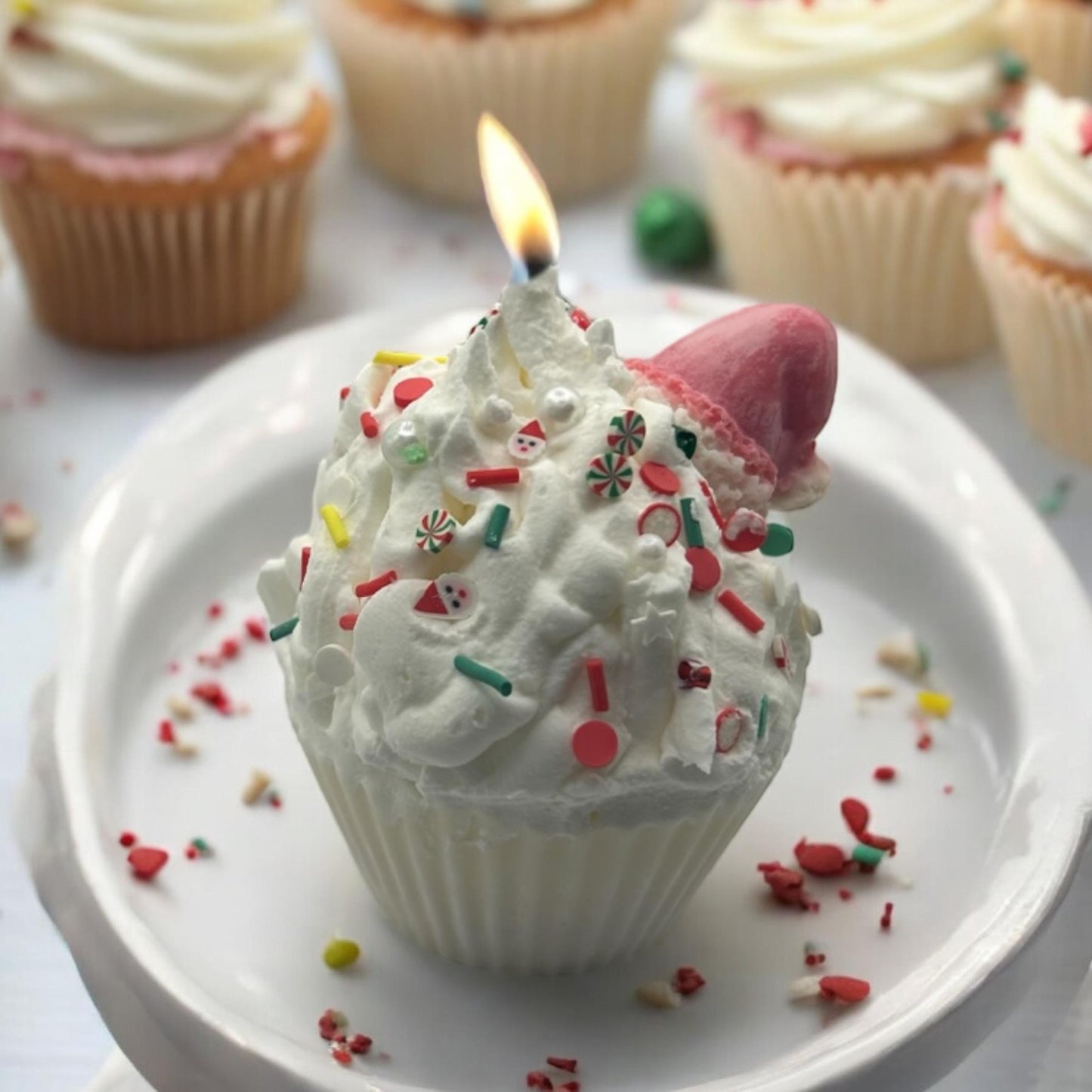 Cupcake candles with surprise ring or necklace inside!