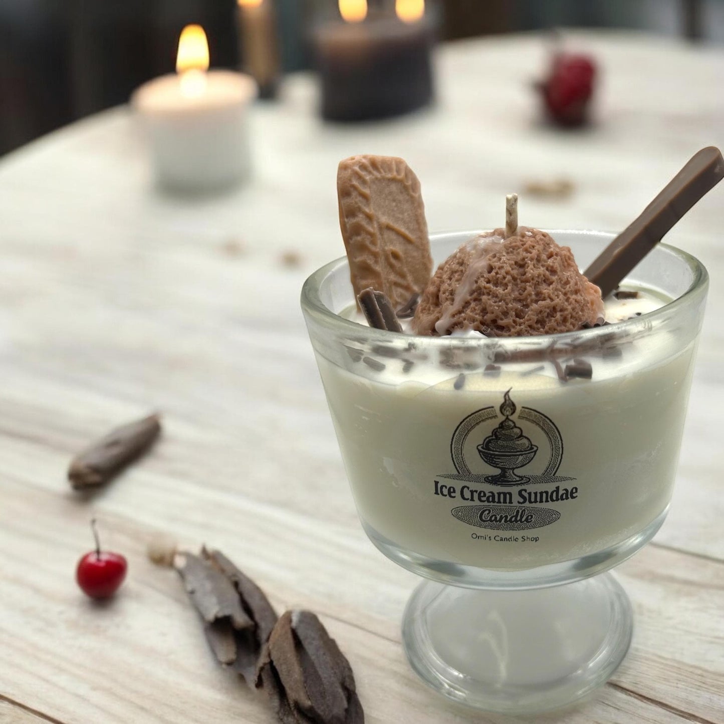 Ice cream sundae candle - amazing scents