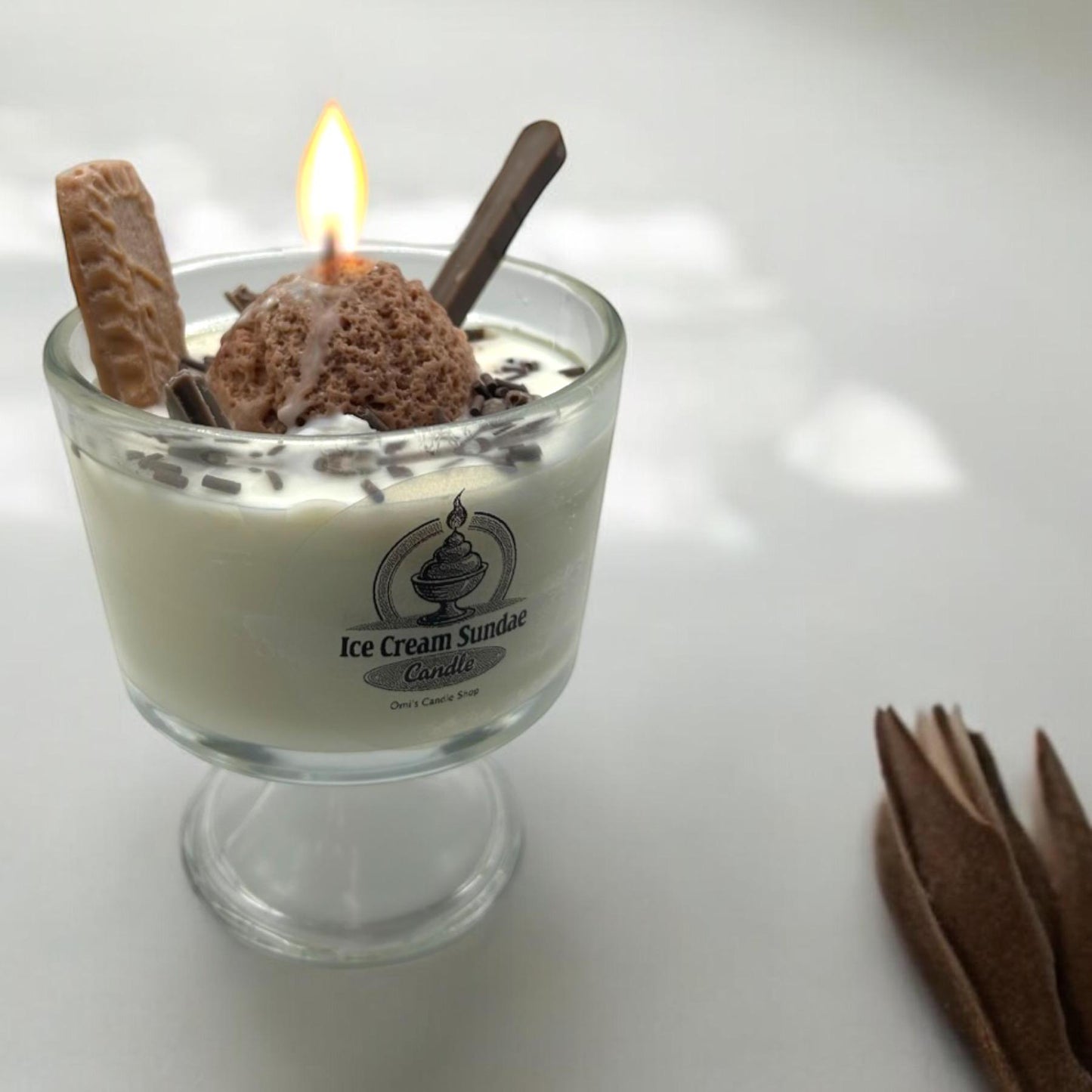 Ice cream sundae candle - amazing scents