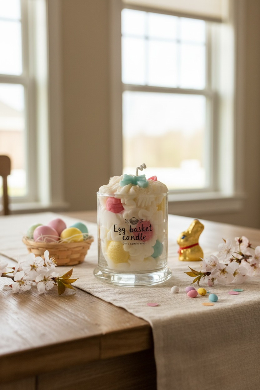 Egg Basket Candle