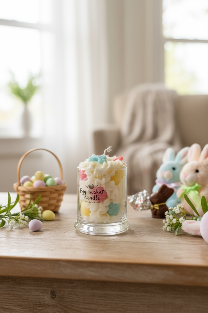 Egg Basket Candle
