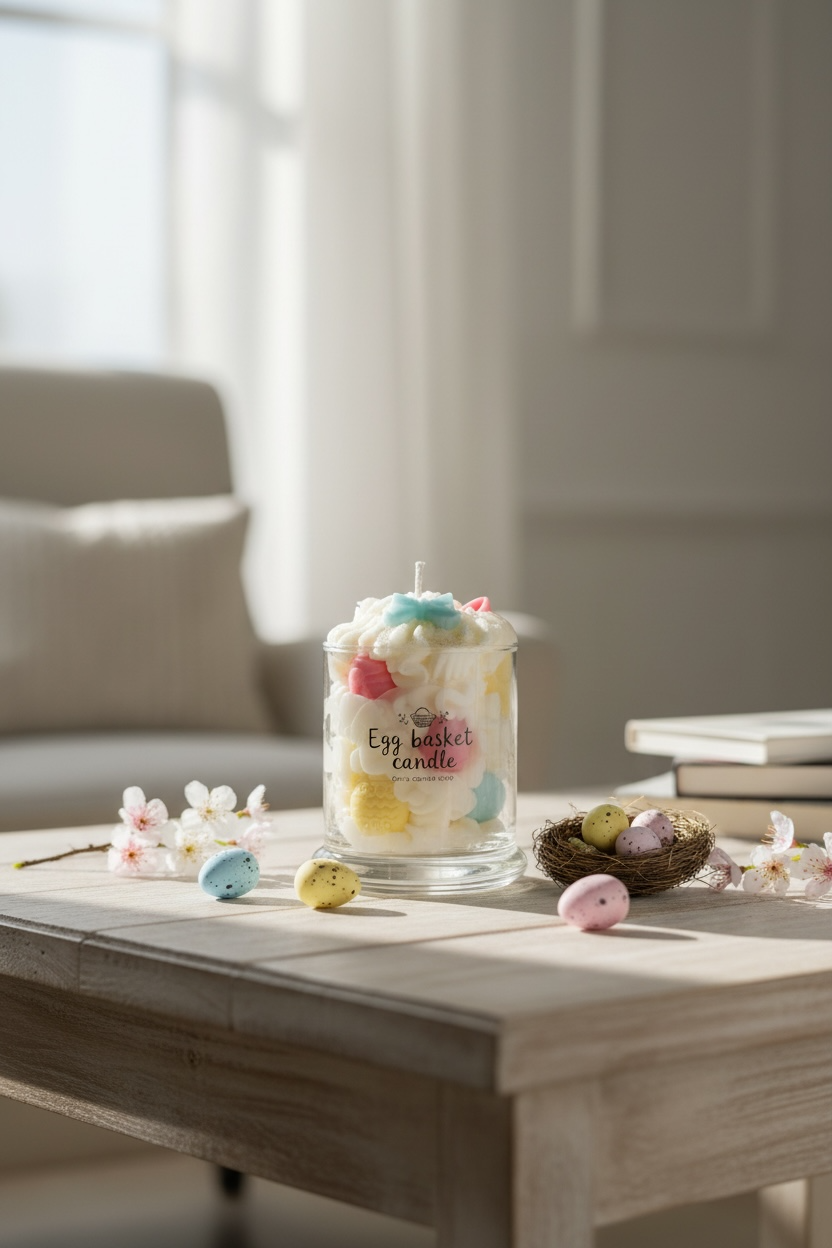 Egg Basket Candle