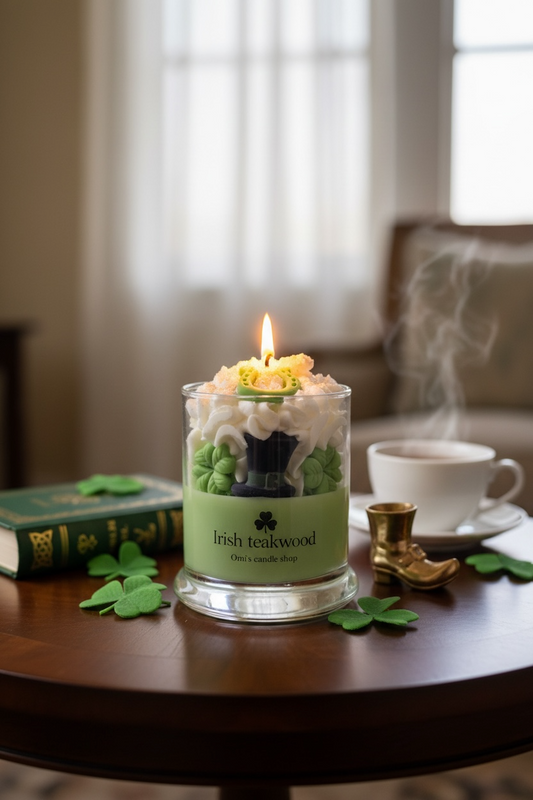 St. Patrick's Day Mahogany Teakwood Candle