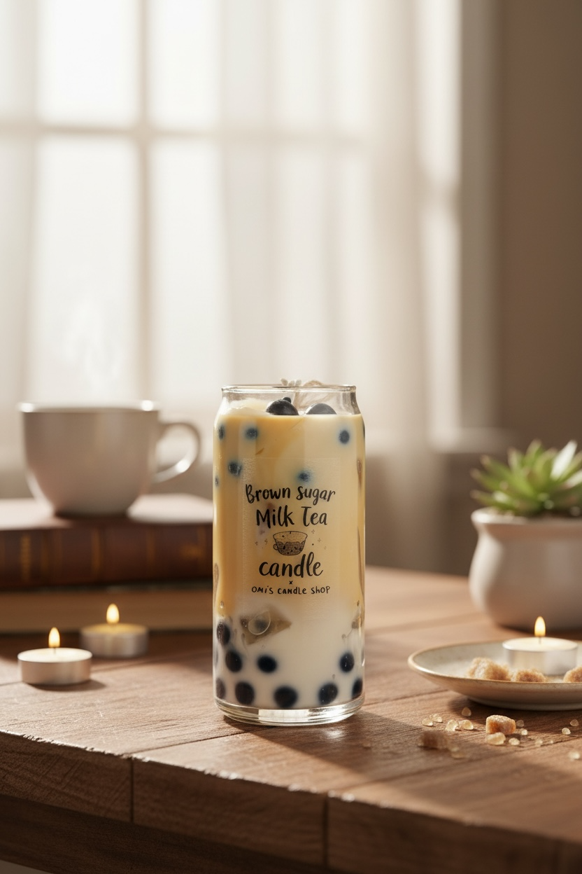 Brown Sugar Milk Tea Boba Candle
