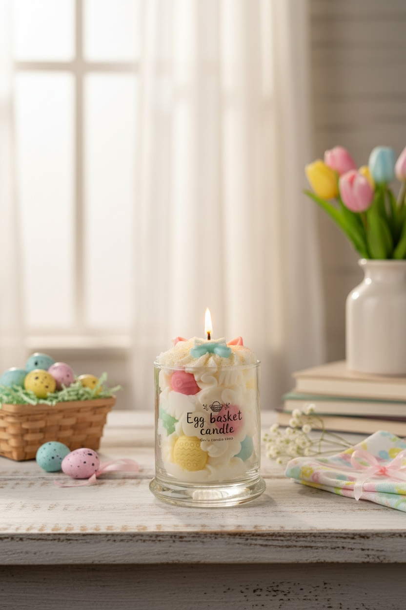 Egg Basket Candle