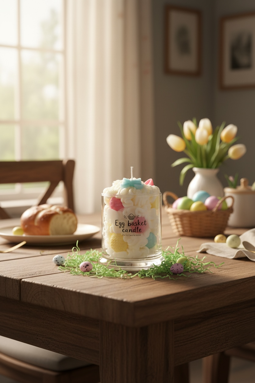 Egg Basket Candle