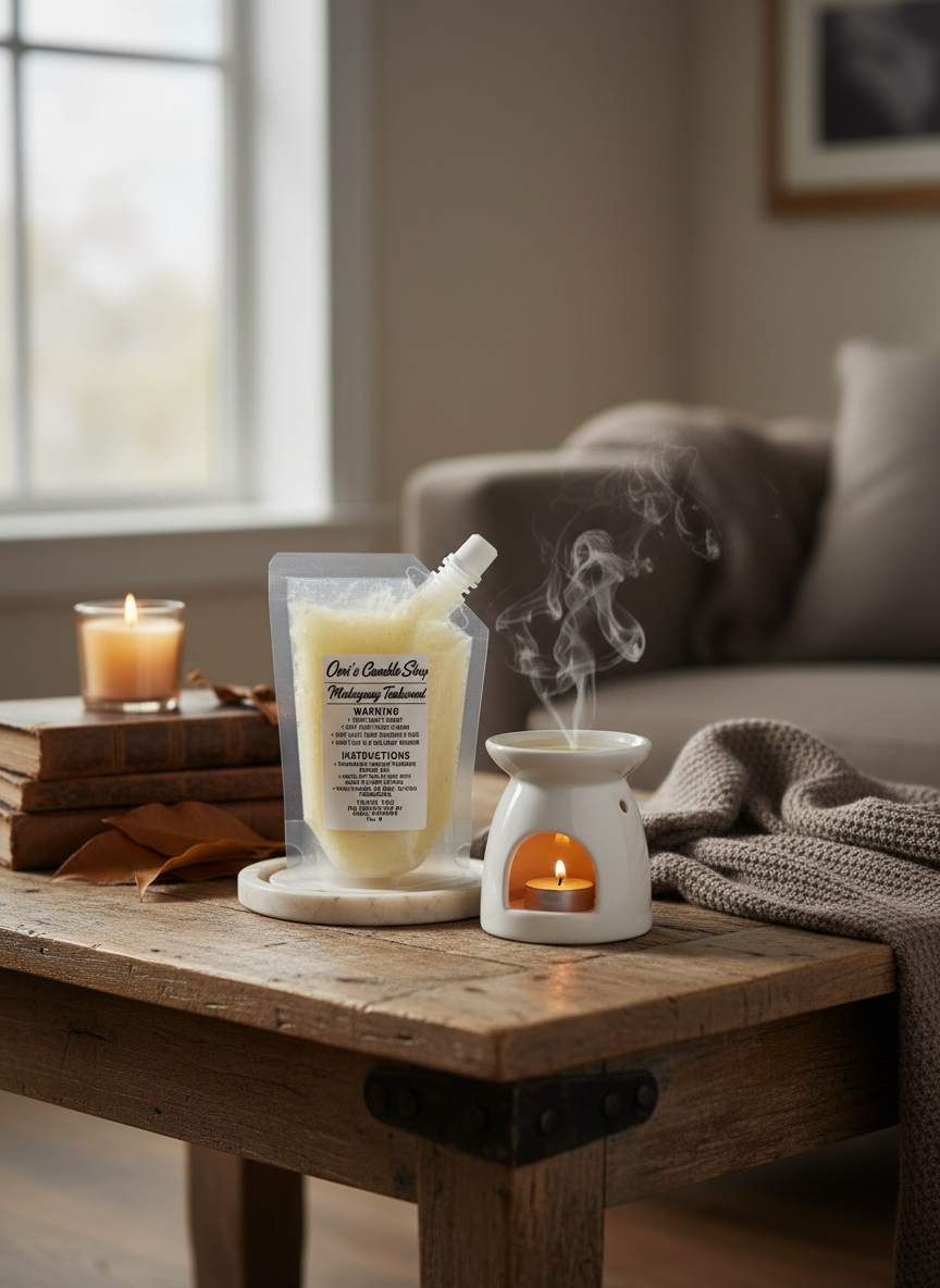 Omi's Candle Shop Squeezable Wax Melt - Coffee Bean Sandle wood Vanilla, Black Ice, Brown Sugar, Mahogany teakwood - Perfect for Home - AromaTherapy
