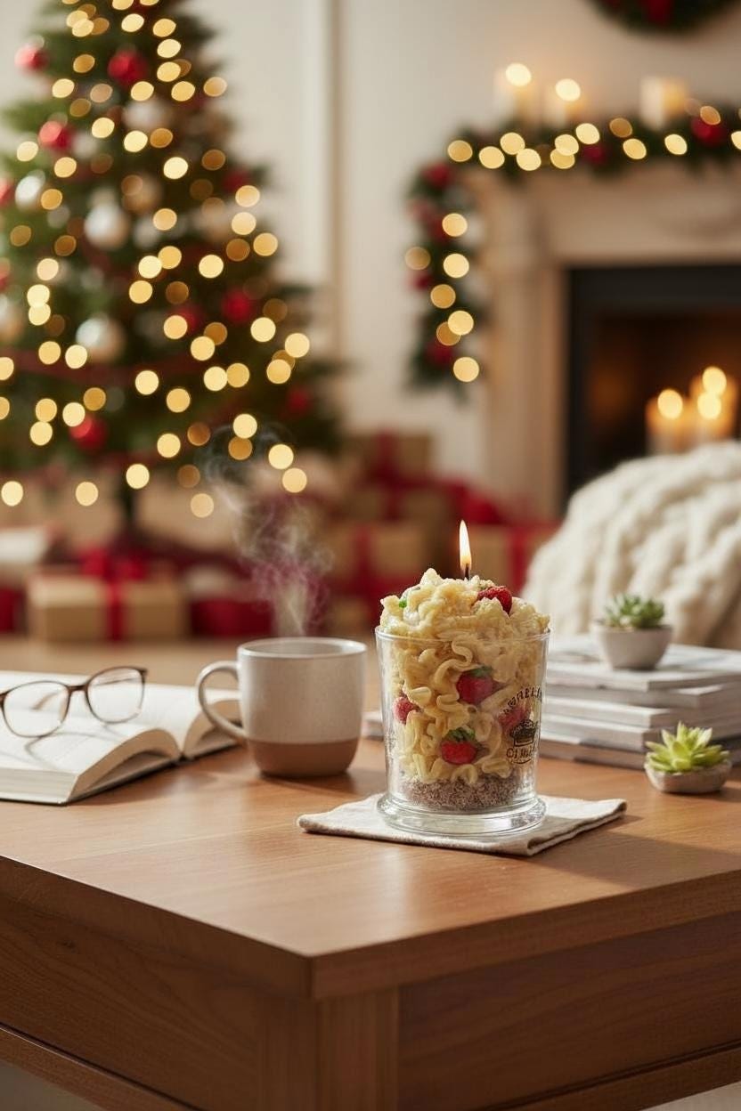 Apple Pie Scented Wax Candle – Holiday Home Decor