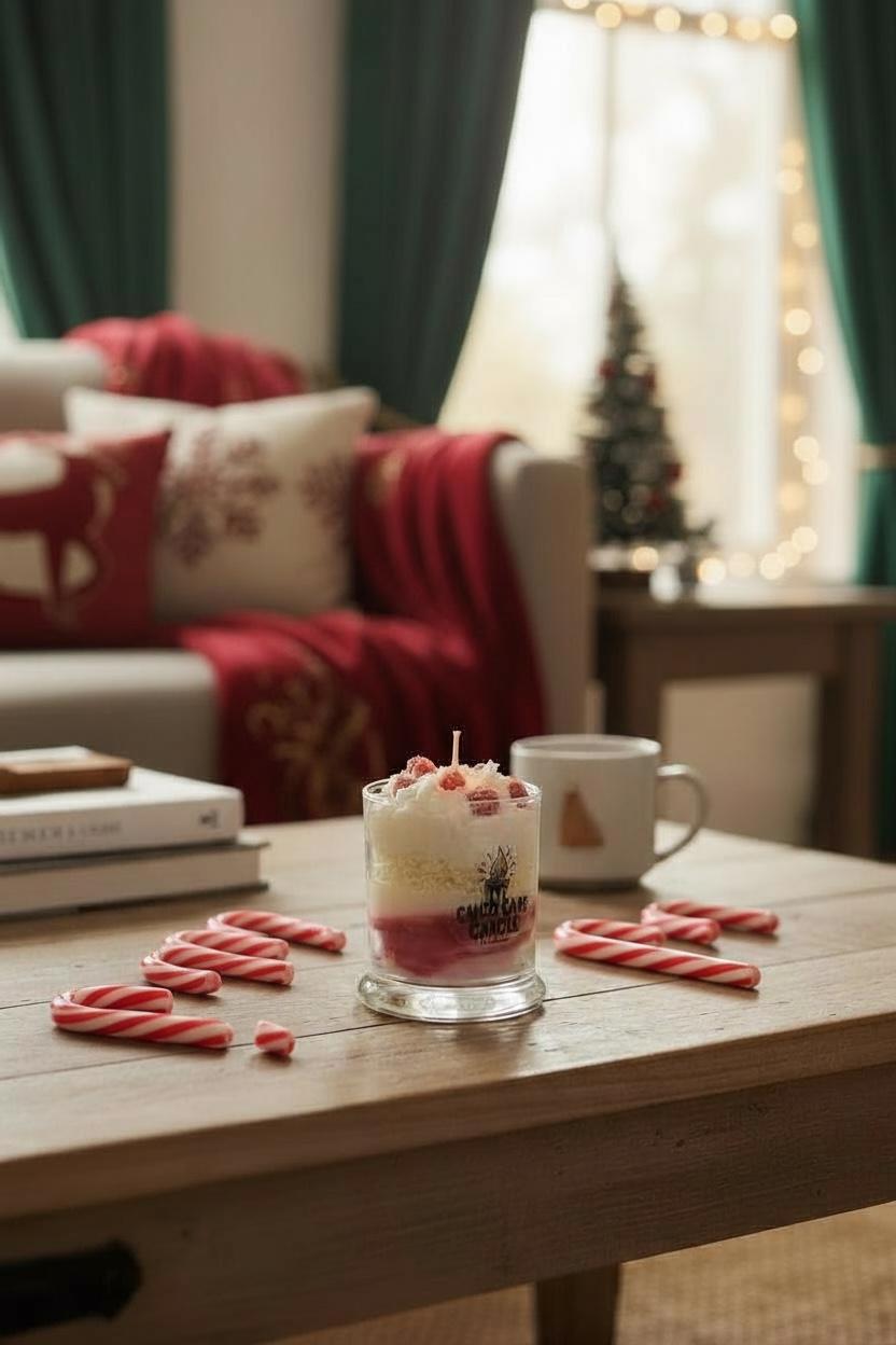 Candy Cane Candle